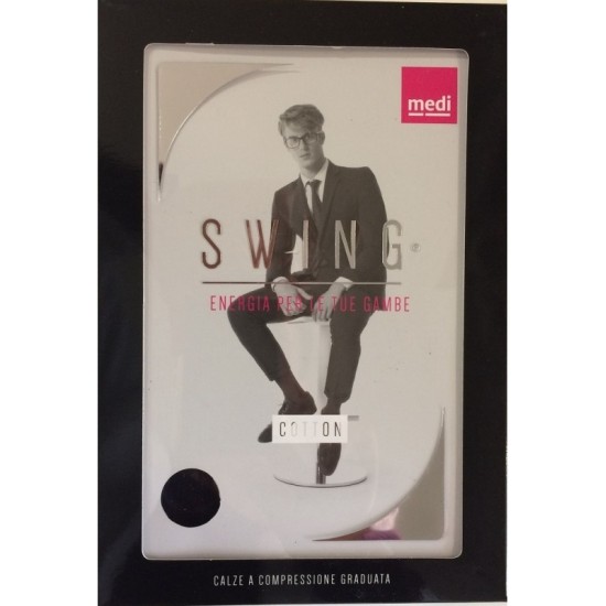 Medi - Swing Man Cotton - Calze a compressione graduata in cotone 21 mmHg - Gambaletto (paio)