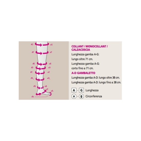Medi - Duomed - Calze compressive medicali classe 1, punta aperta - AT Collant