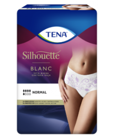 TENA - Silhouette - Normal Blanc Vita Bassa - Mutandine assorbenti femminili