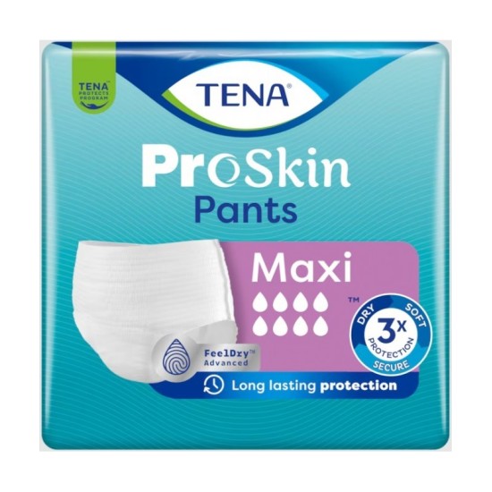 TENA - ProSkin Pants Maxi - Mutandine assorbenti per incontinenza - 4 confezioni