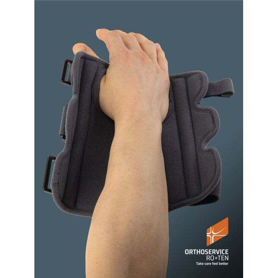 Ro+Ten - UniCarpo 19 - Immobilizzatore corto per polso apribile con stecche rigide modellabili