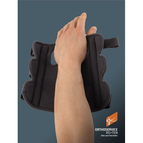 Ro+Ten - UniCarpo 19 - Immobilizzatore corto per polso apribile con stecche rigide modellabili