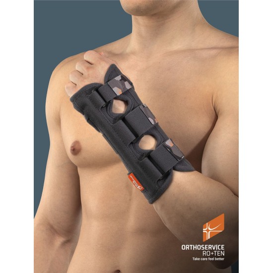 Ro+Ten - UniCarpo 19 - Immobilizzatore corto per polso apribile con stecche rigide modellabili