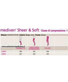 Mediven Sheer & Soft Autoreggente K1 - Corta