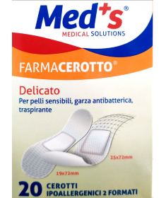 Med's - FarmaCerotto - Delicato cerotto strip polietilene 2 formati (20 pezzi)